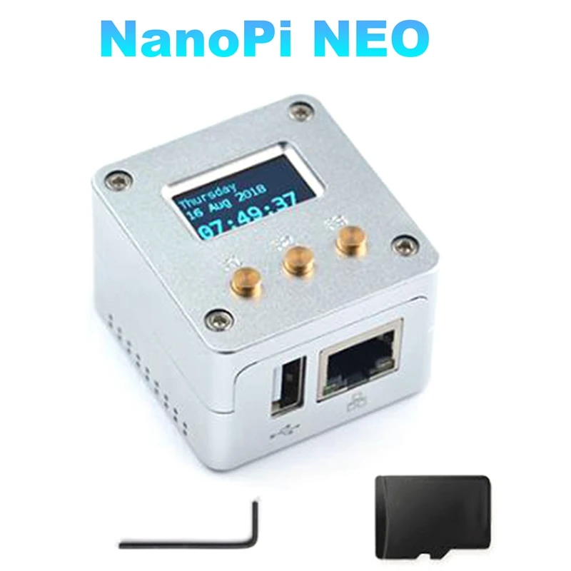Комплект чехлов Nanopi NEO + OLED дисплей + металлический чехол с открытым исходным кодом H3 макетная плата DDR3 RAM Ubuntu Openwrt Armbian
Комплект чехлов Nanopi NEO + OLED дисплей + металлический чехол с открытым исходным кодом H3 макетная плата DDR3 RAM Ubuntu Openwrt Armbian