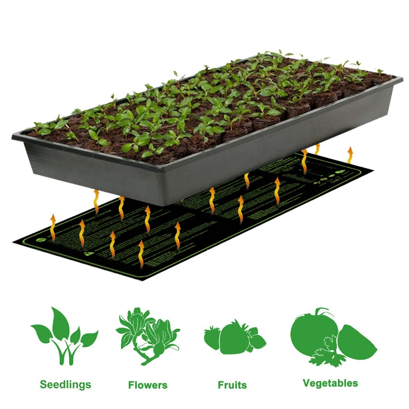 20x10in Seedling Mat Free from EU Waterproof Heating Plant Seed Germination Propagation Pad Garden Supplies With US/UK/EU Plug
20x10in Seedling Mat Free from EU Waterproof Heating Plant Seed Germination Propagation Pad Garden Supplies With US/UK/EU Plug
