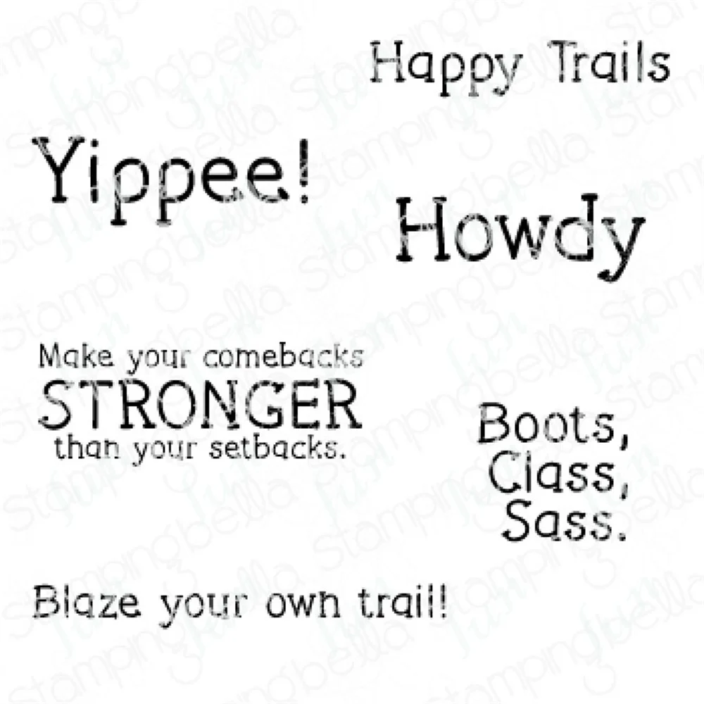 Country Western Sentiment Set Clear Silicone Stamps Stickers Diy Scrapbooking Diary Album Happy Plan Gift Decoration Handmade
Country Western Sentiment Set Clear Silicone Stamps Stickers Diy Scrapbooking Diary Album Happy Plan Gift Decoration Handmade
