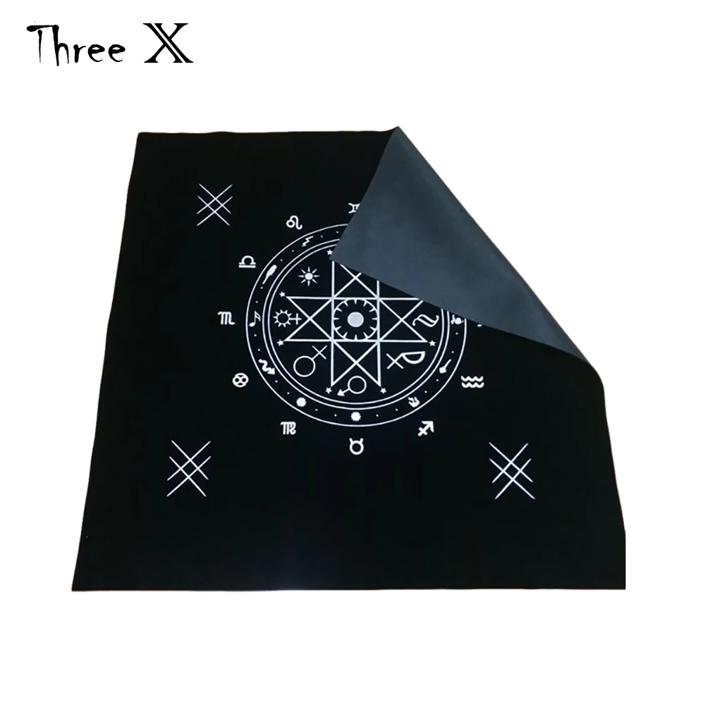

Velvet Tarot Cards Tablecloth Divination Altar Poker Mat Family Playing Card Games Board Game Accessories