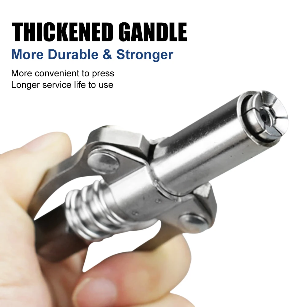 Grease Gun Coupler 10000PSI High Pressure Grease Tip Leakproof Quick Release Lock Lubricant Tip For Manual Electric Pneumatic
Grease Gun Coupler 10000PSI High Pressure Grease Tip Leakproof Quick Release Lock Lubricant Tip For Manual Electric Pneumatic