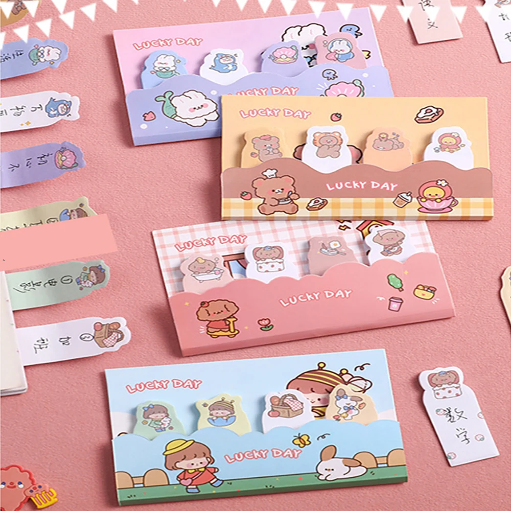 160Sheets Cartoon Lucky Sticky Memo Pad Notes Cute Index Stickers Student Message Pasted Journal Scrapbooking Decoration
160Sheets Cartoon Lucky Sticky Memo Pad Notes Cute Index Stickers Student Message Pasted Journal Scrapbooking Decoration