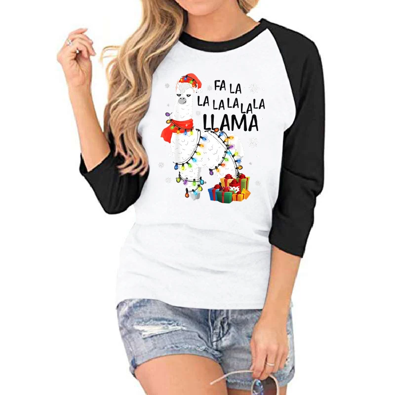 Рождественская футболка с овечкой, Повседневная Уличная одежда в стиле пэчворк, парные рубашки в Корейском стиле, кавайная приталенная одежда, рождественские футболки с подсветкой
Рождественская футболка с овечкой, Повседневная Уличная одежда в стиле пэчворк, парные рубашки в Корейском стиле, кавайная приталенная одежда, рождественские футболки с подсветкой