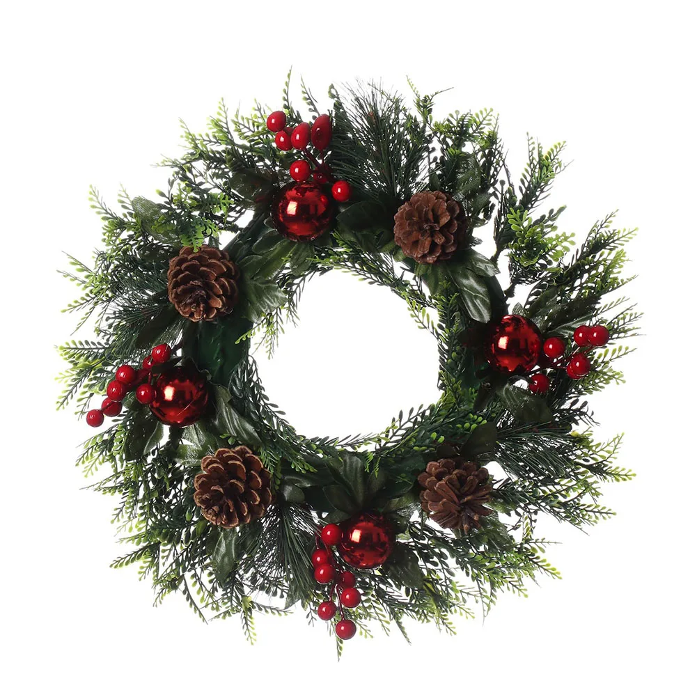 Christmas Wreath Red Fruit Pine Cone Garland Xmas Tree Wall Door Hanging Rattan Wreath For Xmas Party Navidad 2023 New Year
Christmas Wreath Red Fruit Pine Cone Garland Xmas Tree Wall Door Hanging Rattan Wreath For Xmas Party Navidad 2023 New Year