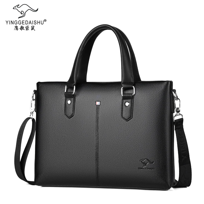 14 inch Business Male Briefcase Men's Big Hand Bags PU Leather Horizontal Computer Large Capacity Korean Version Laptop Bag
14 inch Business Male Briefcase Men's Big Hand Bags PU Leather Horizontal Computer Large Capacity Korean Version Laptop Bag