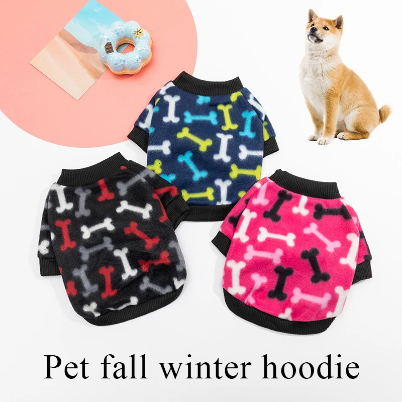 Warm Fleece Dog Clothes Soft Pet Clothing For Dogs Coat Jackets Bone Print Dog Costume Pet Overalls Hoodie Puppy T-Shirt Sweater
Warm Fleece Dog Clothes Soft Pet Clothing For Dogs Coat Jackets Bone Print Dog Costume Pet Overalls Hoodie Puppy T-Shirt Sweater
