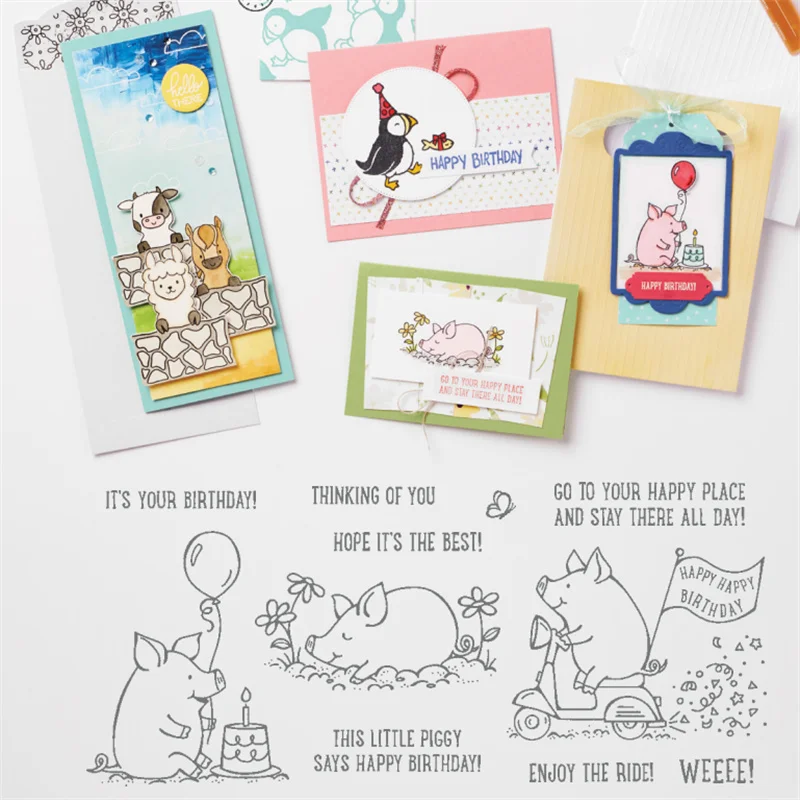 Happy Pig Metal Cutting Dies And Stamps For Diy Scrapbooking Stencil Embossed Paper Cards Greeting Handmade Craft Dies New
Happy Pig Metal Cutting Dies And Stamps For Diy Scrapbooking Stencil Embossed Paper Cards Greeting Handmade Craft Dies New