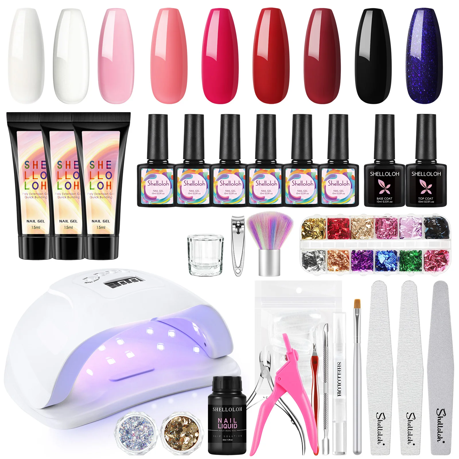 6 Colors Gel Nail Polish with 3PCs Poly UV Extension Gel Kit Slip Solution Builder Nail Art Tool Design Manicure Set
6 Colors Gel Nail Polish with 3PCs Poly UV Extension Gel Kit Slip Solution Builder Nail Art Tool Design Manicure Set