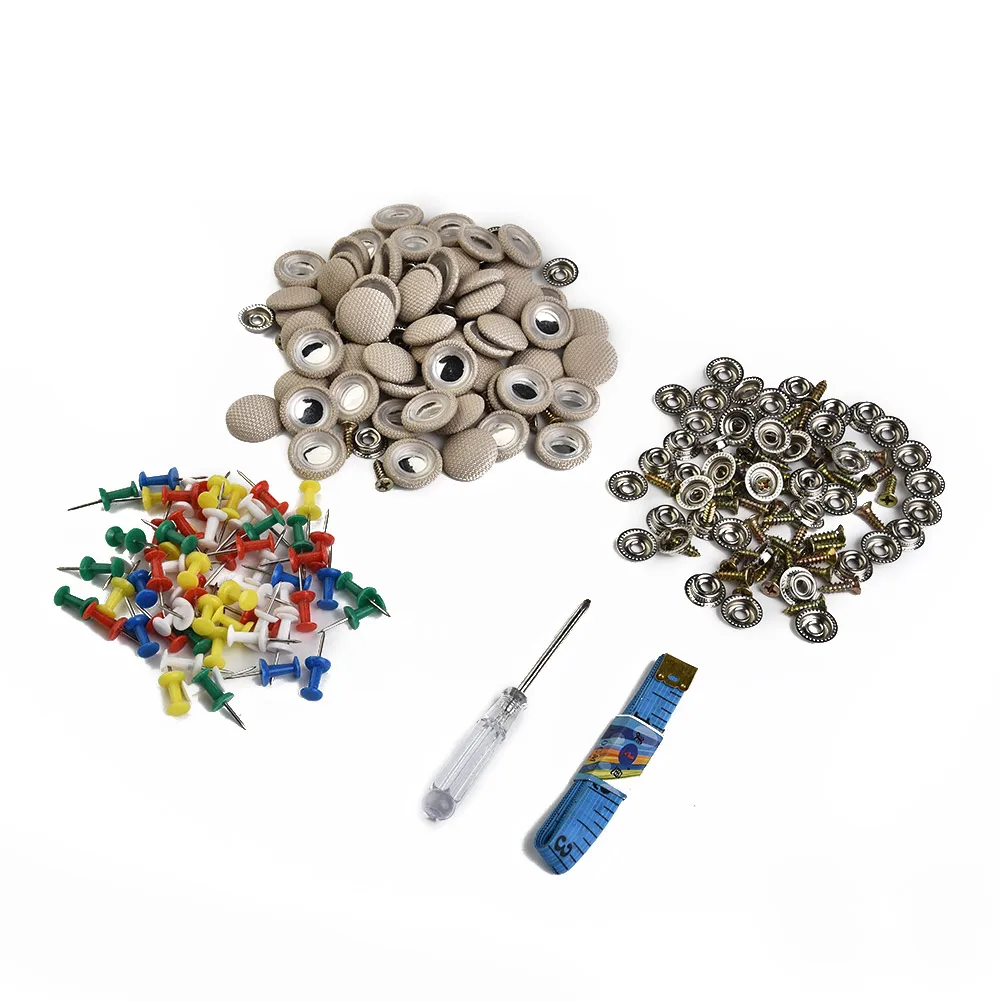 60* Car Roof Buckle 60pcs Beige Buckle Screw Push Pin Roof Lining Repair Kit With Accessories Comfortable Practical
60* Car Roof Buckle 60pcs Beige Buckle Screw Push Pin Roof Lining Repair Kit With Accessories Comfortable Practical