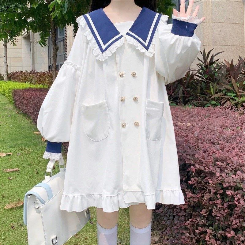 Women Japanese Style Dresses Sweetie Loose All-match Students Kawaii Comfortable Solid Knee-length Popular Lovely Summer Dresses
Women Japanese Style Dresses Sweetie Loose All-match Students Kawaii Comfortable Solid Knee-length Popular Lovely Summer Dresses