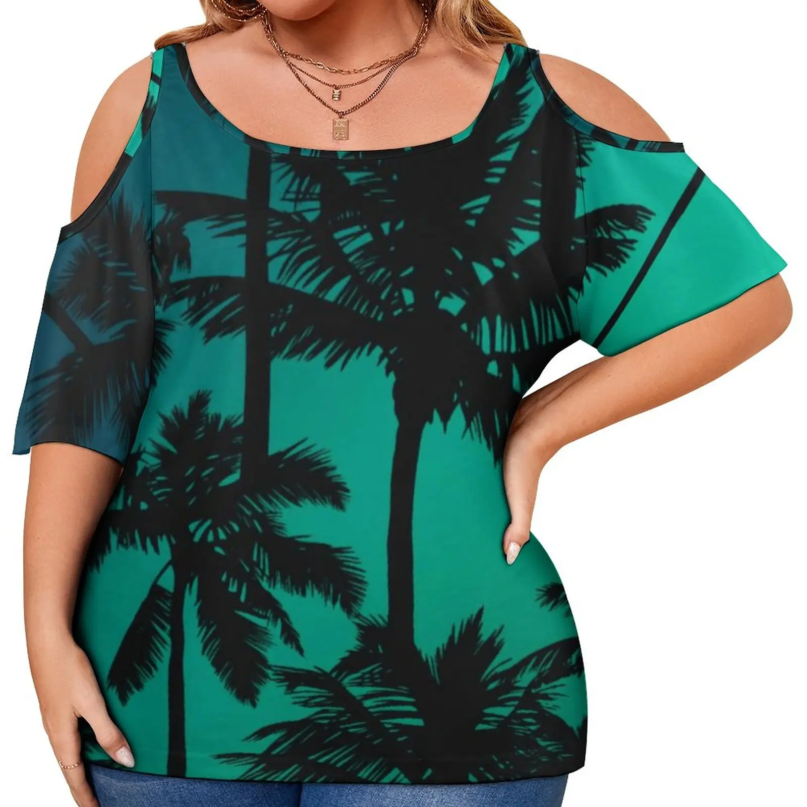 Hawaii Beach T-Shirt Palm Tree Pirnt Cool T Shirts Short-Sleeve Street Style Tees Female Sexy Trendy Tops Plus Size 3XL 4XL 5XL
Hawaii Beach T-Shirt Palm Tree Pirnt Cool T Shirts Short-Sleeve Street Style Tees Female Sexy Trendy Tops Plus Size 3XL 4XL 5XL