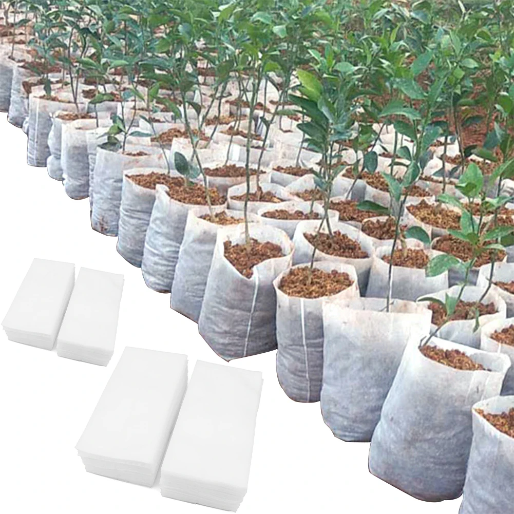 

Biodegradable Nonwoven Fabric Nursery Plant Grow Bags Seedling Growing Planter Planting Pots Garden Eco-Friendly Ventilate Bag