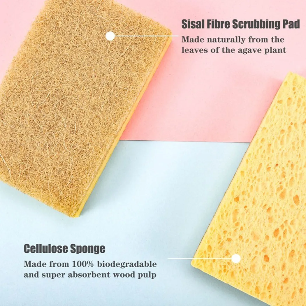 10 Pack Epically Eco100% Biodegradable And Compostable Kitchen Sponge With Scrub Kitchen Tool Bathroom Supplies 8*6*2cm
10 Pack Epically Eco100% Biodegradable And Compostable Kitchen Sponge With Scrub Kitchen Tool Bathroom Supplies 8*6*2cm