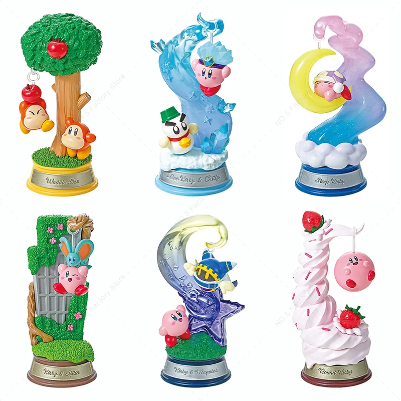 

Original Star Kirby Anime Action Figure Kawaii Kirby Elfilin Waddle Dee Swaying Swing Collection Toy Box Egg Hobbies Figurines