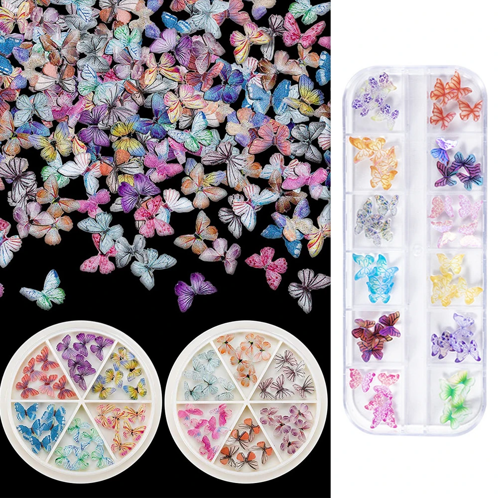 Aurora Glitter 3D Colorful Butterfly Nails Jewelry DIY Resin Manicure Decals Nail Art Decorations Accessories
Aurora Glitter 3D Colorful Butterfly Nails Jewelry DIY Resin Manicure Decals Nail Art Decorations Accessories