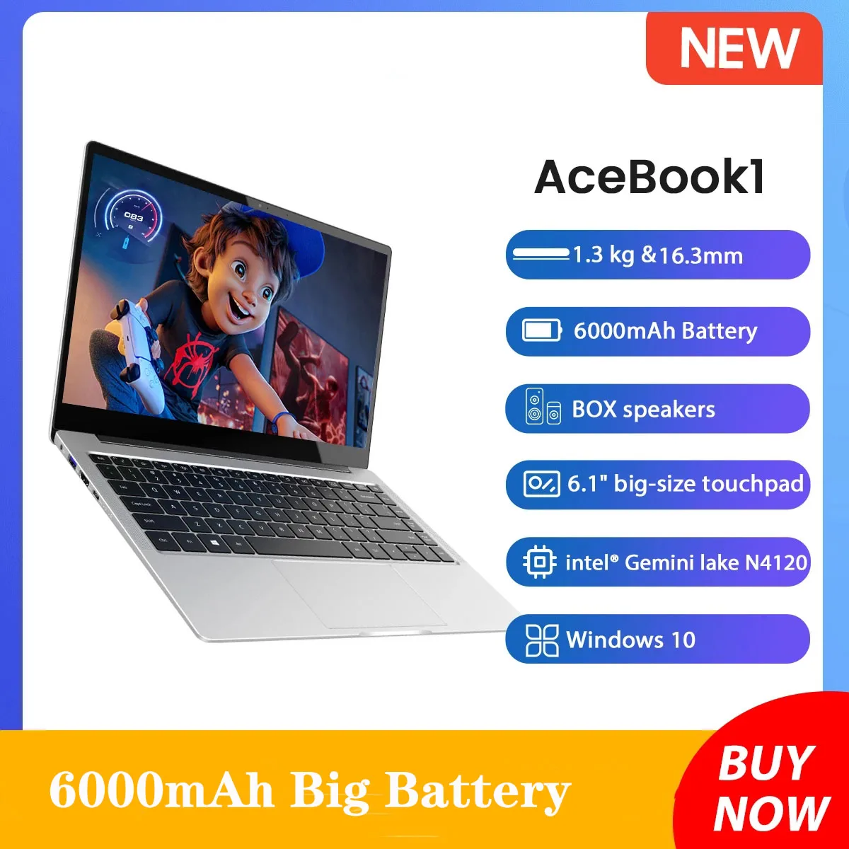 Acebook 1 14 Inch Laptop 6000mAh Tablet PC 4GB RAM Google Play Pad 2022 Newest Pad AceBook 128GB SSD Office Work Use Windows 10
Acebook 1 14 Inch Laptop 6000mAh Tablet PC 4GB RAM Google Play Pad 2022 Newest Pad AceBook 128GB SSD Office Work Use Windows 10