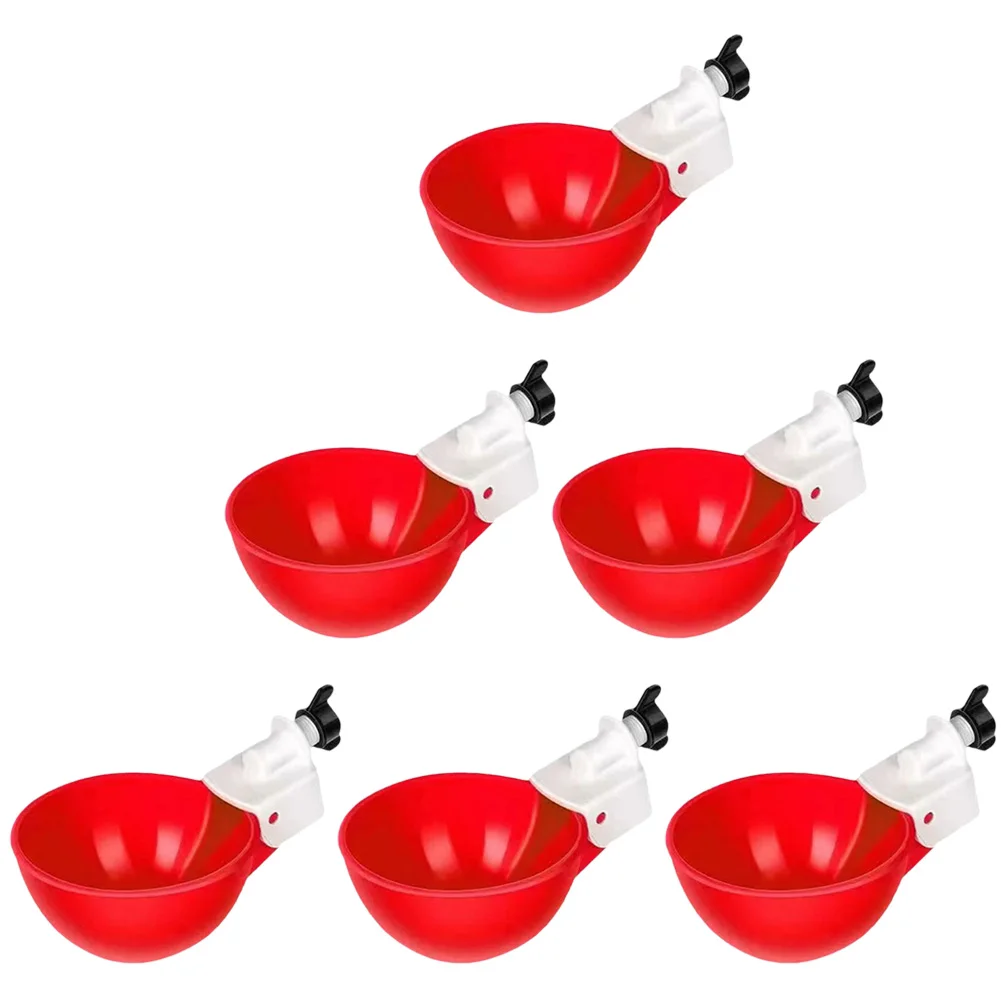 6pcs Duck Accessories Automatic Water Feeder Replaceable Chicken Waterer Bird Bowl Household Chicken Cups
6pcs Duck Accessories Automatic Water Feeder Replaceable Chicken Waterer Bird Bowl Household Chicken Cups