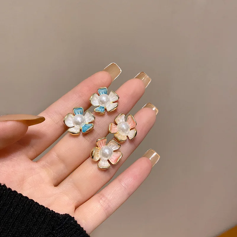 Korean Earring Sweet Pink Fresh Holiday Flower Stud Earrings For Women Fashion Elegant Party Gifts
Korean Earring Sweet Pink Fresh Holiday Flower Stud Earrings For Women Fashion Elegant Party Gifts