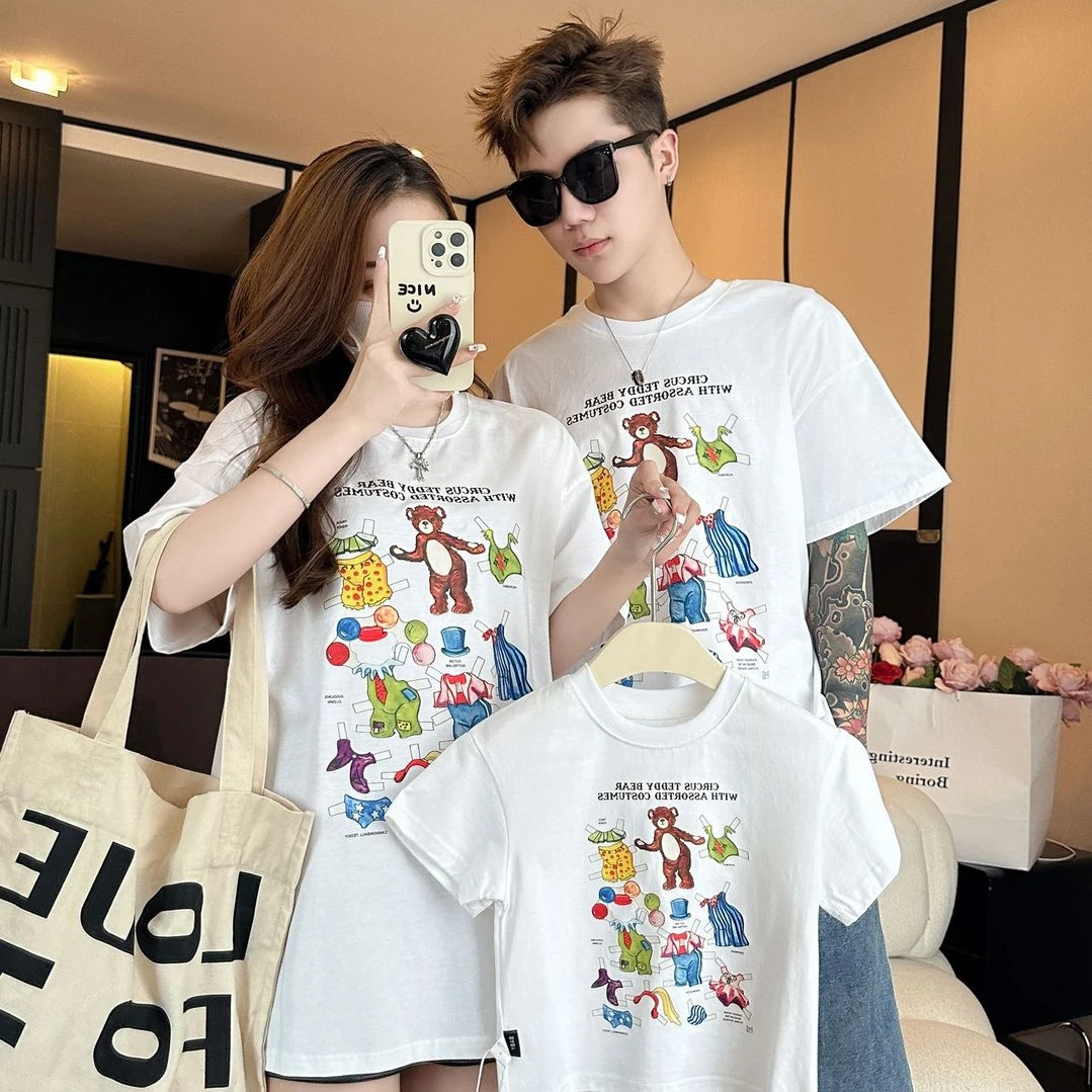 Dad Mom and Baby White T-shirt for The Whole Family Matching Same Clothes Like Mother Like Son Tee Shirt Father Daughter Tshirt
Dad Mom and Baby White T-shirt for The Whole Family Matching Same Clothes Like Mother Like Son Tee Shirt Father Daughter Tshirt
