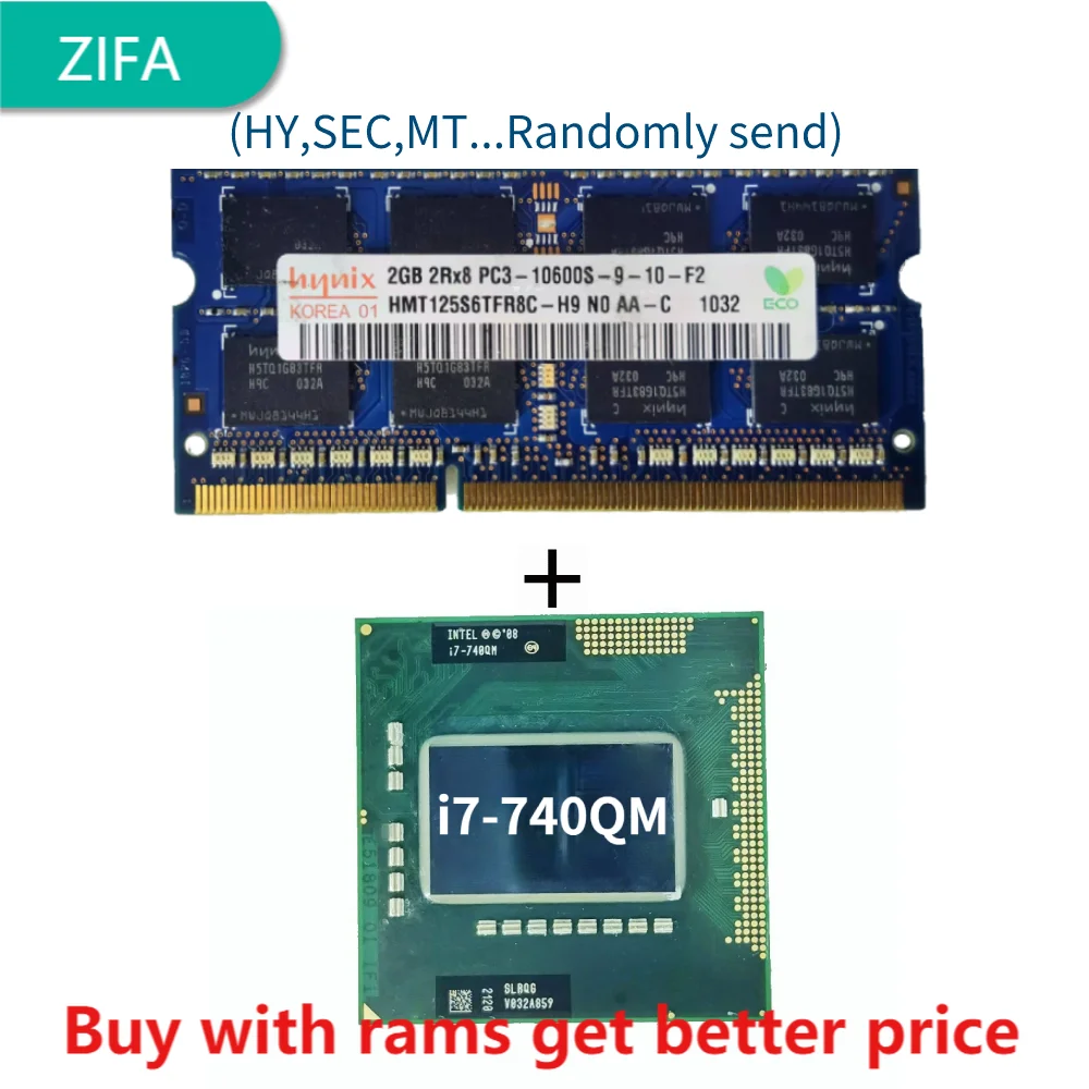 DDR3 2G 1333Mhz with i7-740QM i7 740QM SLBQG 1.7 GHz Quad-Core Eight-Thread CPU Processor 6W 45W Socket G1 / rPGA988A
DDR3 2G 1333Mhz with i7-740QM i7 740QM SLBQG 1.7 GHz Quad-Core Eight-Thread CPU Processor 6W 45W Socket G1 / rPGA988A