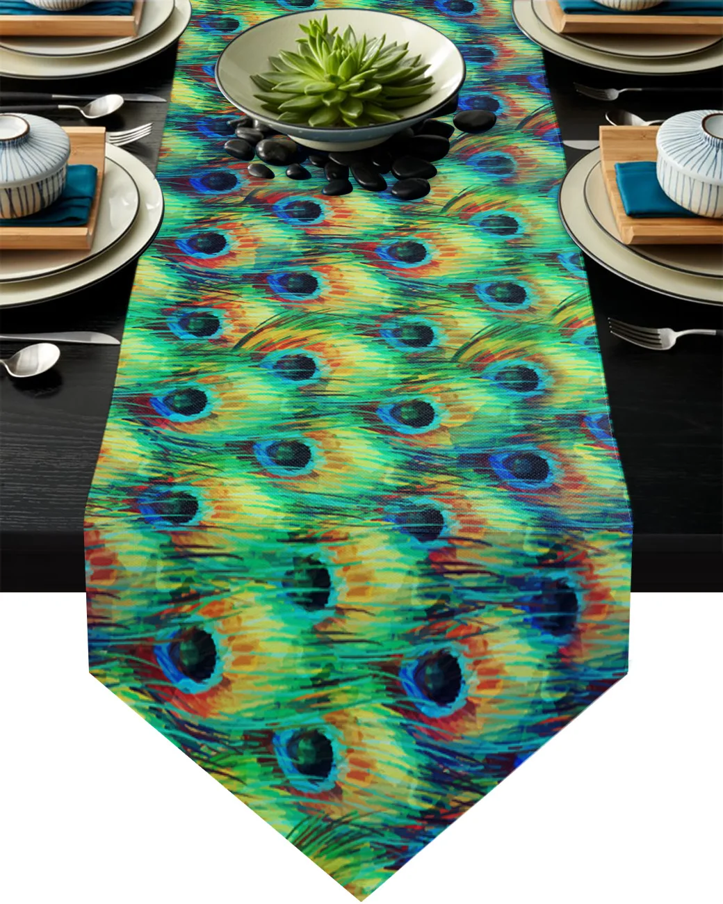 Peacock Feather Table Runner Kitchen Dinning Table Decor Wedding Table Decor Tablecloth and Placemats
Peacock Feather Table Runner Kitchen Dinning Table Decor Wedding Table Decor Tablecloth and Placemats