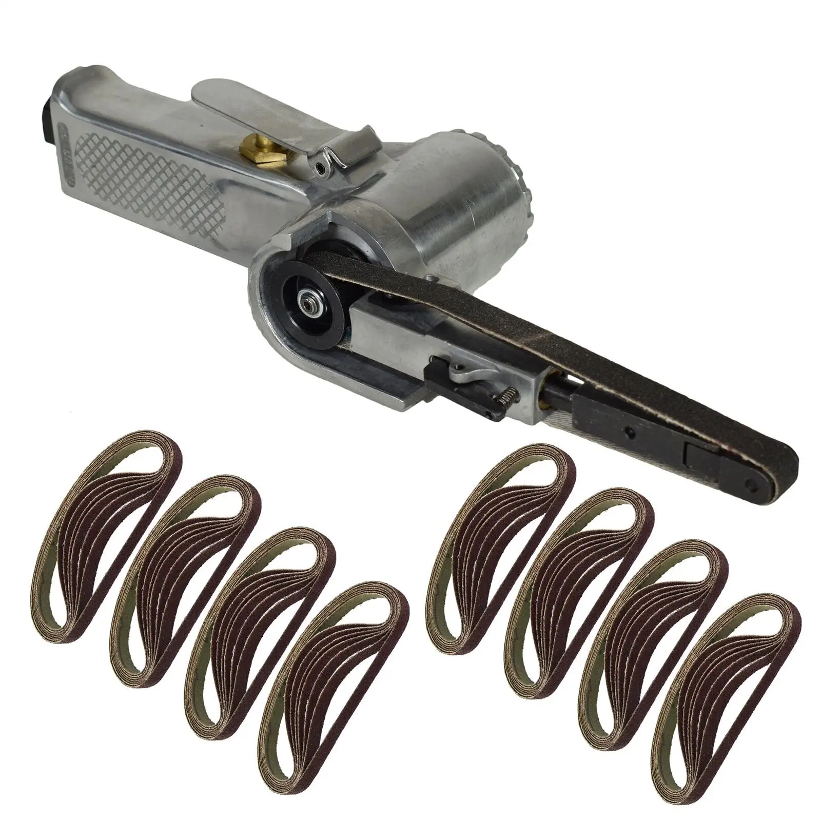 Heavy Duty Air Belt Sander Polishing Machine 10 x 330mm Includes 50pcs Belts for Woodworking and Furniture Polishing
Heavy Duty Air Belt Sander Polishing Machine 10 x 330mm Includes 50pcs Belts for Woodworking and Furniture Polishing