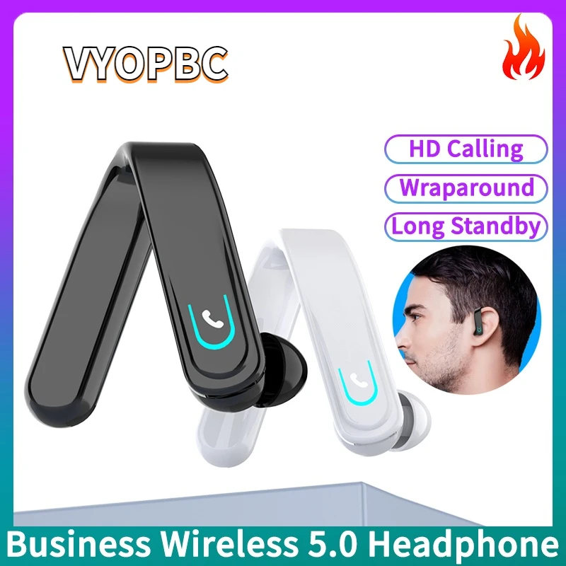 Беспроводные наушники VYOPBC в деловом стиле, наушники с креплением, Bluetooth 5,0, настоящая стереомузыка, спортивные гарнитуры с длительным режимо... 
Беспроводные наушники VYOPBC в деловом стиле, наушники с креплением, Bluetooth 5,0, настоящая стереомузыка, спортивные гарнитуры с длительным режимо...