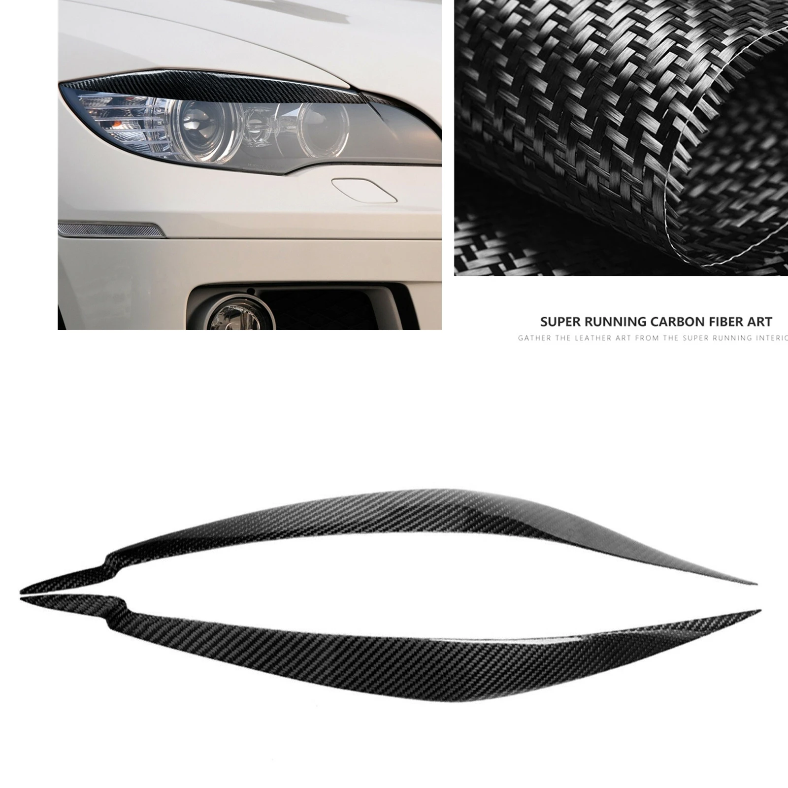 2 Pieces Front Head Light Trim Sticker Headlight Eyelid Eyebrow Cover Lamp Brow Carbon Fiber For BMW X6 X6M E71 2009-2014
2 Pieces Front Head Light Trim Sticker Headlight Eyelid Eyebrow Cover Lamp Brow Carbon Fiber For BMW X6 X6M E71 2009-2014