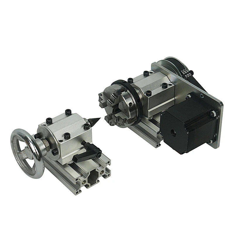 DIY CNC Router 4th Axis 65mm Rotary Axis with 4 Jaw Chuck for PCB Wood Milling Machine Active Thimble Dividing Head
DIY CNC Router 4th Axis 65mm Rotary Axis with 4 Jaw Chuck for PCB Wood Milling Machine Active Thimble Dividing Head