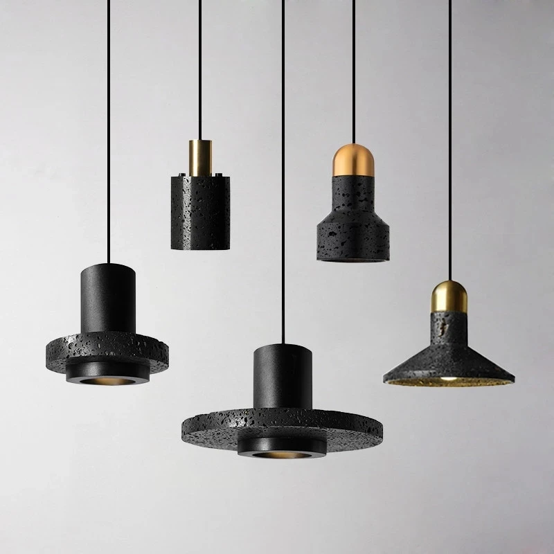 Modern Pendant Lamp High-end black travertine cement terrazzo pendant light industrial wind hanglamp hat lighting fixtures
Modern Pendant Lamp High-end black travertine cement terrazzo pendant light industrial wind hanglamp hat lighting fixtures