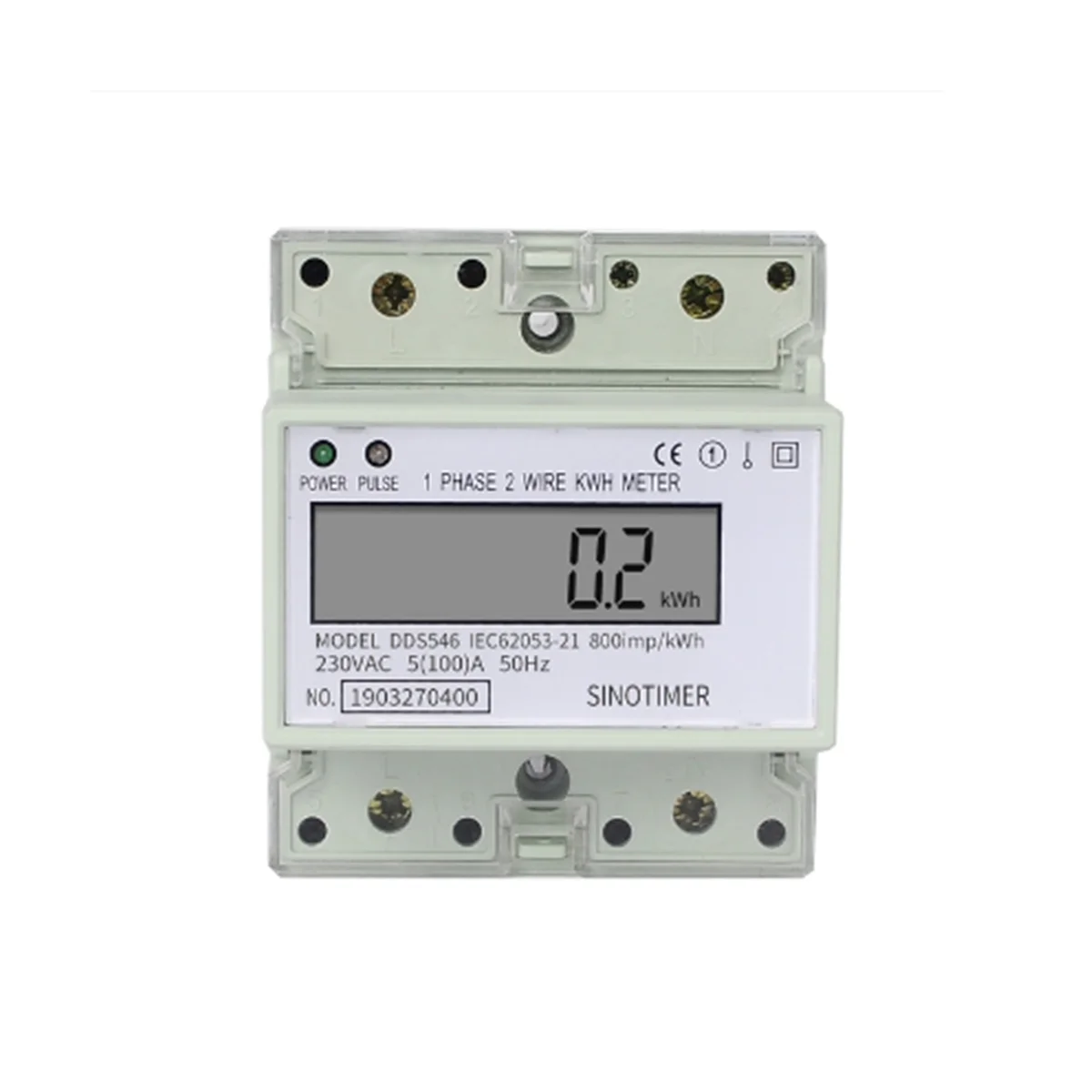 Electric Single Phase Two Wire AC 220V 100A Energy Meter KWh Counter Consumption Analog Electricity Wattmeter(B)
Electric Single Phase Two Wire AC 220V 100A Energy Meter KWh Counter Consumption Analog Electricity Wattmeter(B)