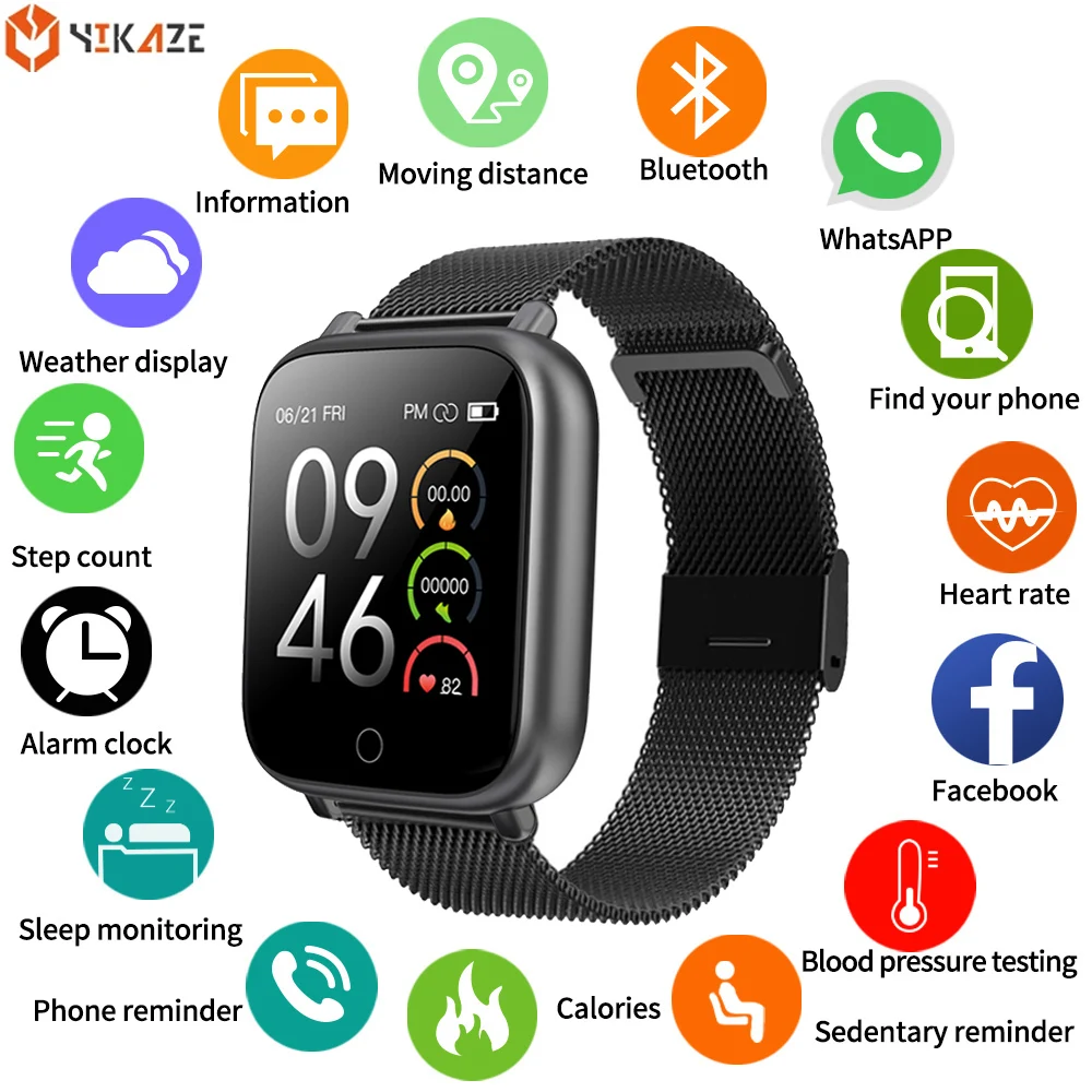Smart Watch Men Women Blood Pressure Heart Rate Fitness Tracker Bracelet IP68 Waterproof Smartwatch for Android IOS Clock PK P8
Smart Watch Men Women Blood Pressure Heart Rate Fitness Tracker Bracelet IP68 Waterproof Smartwatch for Android IOS Clock PK P8