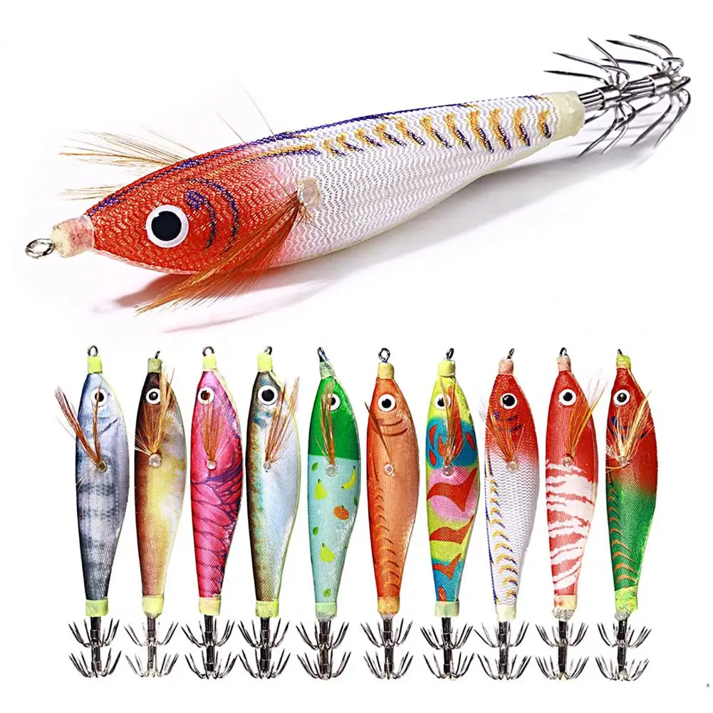 10cm/9.6g Luminous Octopus Bait Squid Hook Sharp Wood Shrimp Octopus Artificial Hook Plastic Fishing Hook Fishing Supplies
10cm/9.6g Luminous Octopus Bait Squid Hook Sharp Wood Shrimp Octopus Artificial Hook Plastic Fishing Hook Fishing Supplies