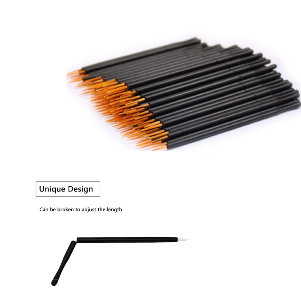 50 Pcs Disposable Eyeliner Brushes Professional Black Handle Reusable Gel Liner Nail Art Brushes Painting Pen Beauty Makup Tools
50 Pcs Disposable Eyeliner Brushes Professional Black Handle Reusable Gel Liner Nail Art Brushes Painting Pen Beauty Makup Tools