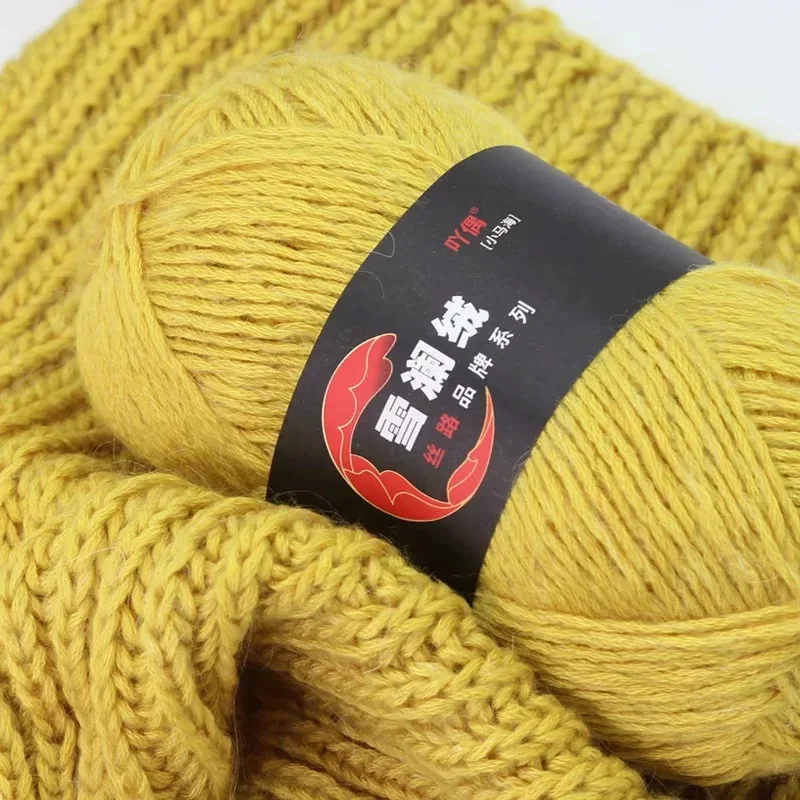 

100g/ball Knitting Yarn Mohair Wool, Medium Coarse Wool, Hand Knitted Scarf, Alpaca Wool Balls Diy Crochet Threads Wholesale