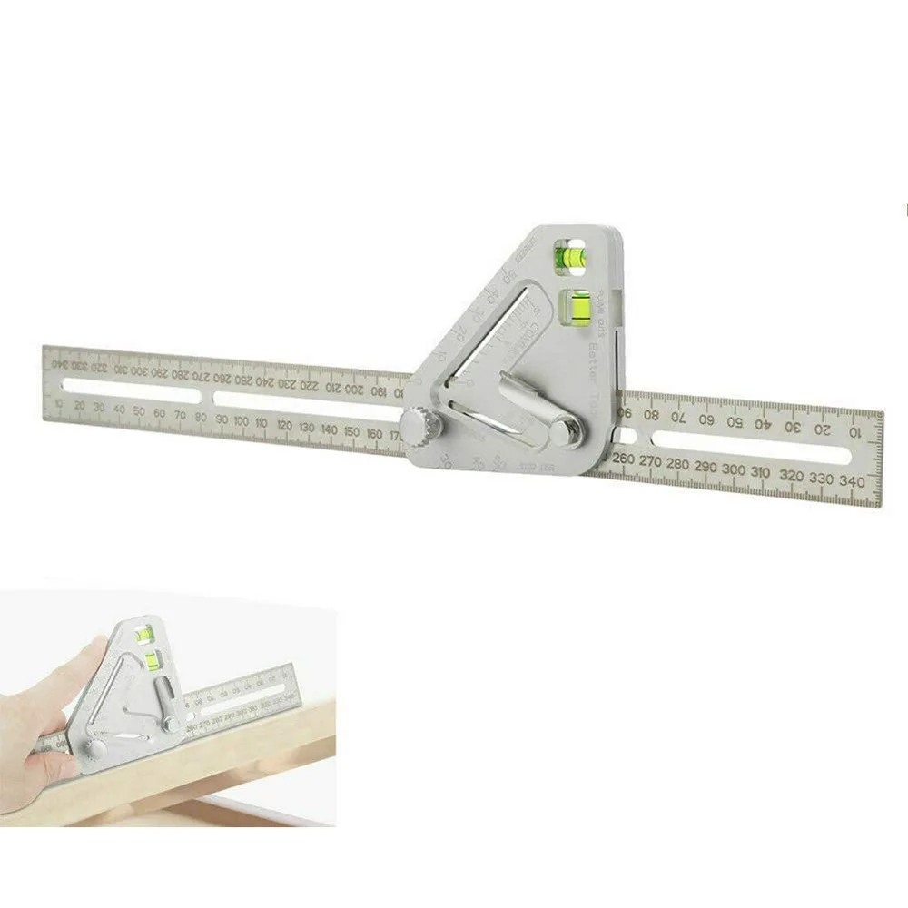 Multi-Functional Woodworking Ruler Aluminum Alloy Angle Tool Protractor Speed Metric Square Measuring Ruler For Building Framing
Multi-Functional Woodworking Ruler Aluminum Alloy Angle Tool Protractor Speed Metric Square Measuring Ruler For Building Framing