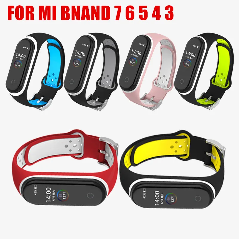 Ремешок сменный для Mi Band 7 6 5 4 3 спортивный браслет xiaomi | Электроника