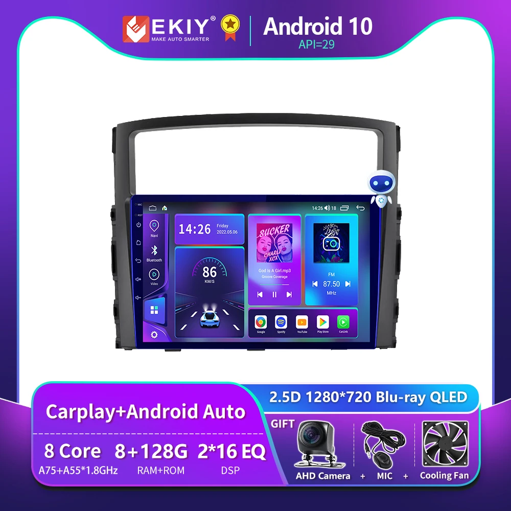 EKIY T900 8G 128G для MITSUBISHI PAJERO V97 2009 2010 2011 2012 2013 - 2016 Автомобильный радиоприемник GPS Авто Android Carplay Беспроводная мультимедийная система Blu-ray QLED № 2 Din DVD-плеер Головное устройство
EKIY T900 8G 128G для MITSUBISHI PAJERO V97 2009 2010 2011 2012 2013 - 2016 Автомобильный радиоприемник GPS Авто Android Carplay Беспроводная мультимедийная система Blu-ray QLED № 2 Din DVD-плеер Головное устройство