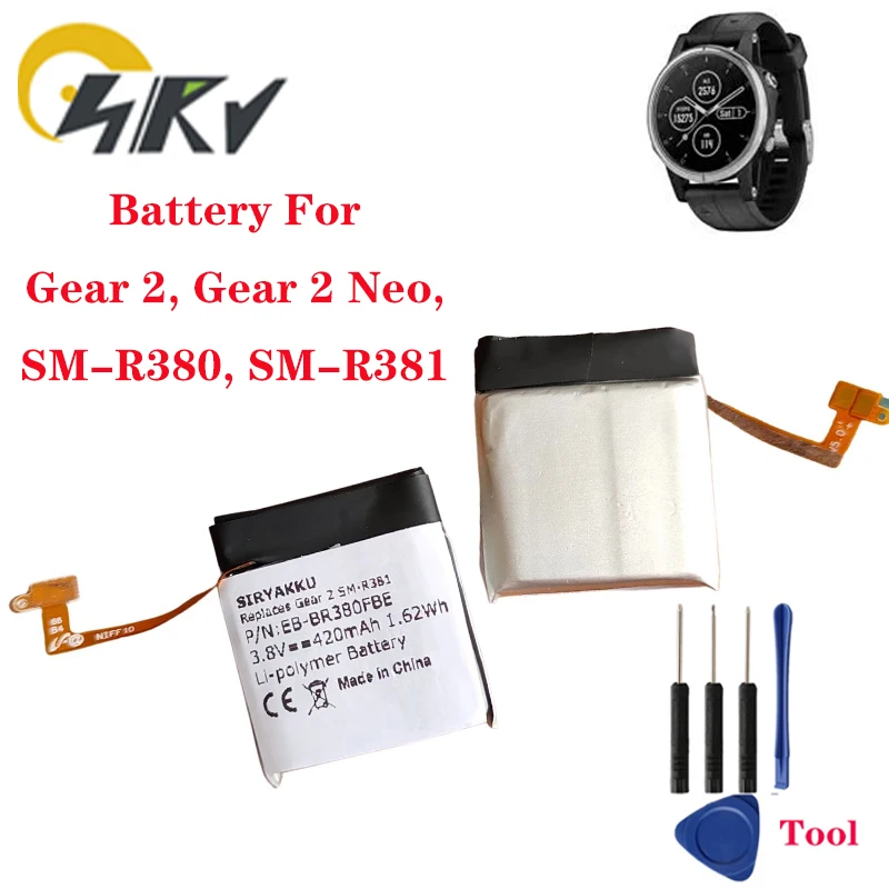 EB-BR380FBE сменная батарея подходит для Samsung Gear 2 Gear 2 Neo SM-R380 B1230J1EA PGF582224H 420 мАч/Вт/ч
EB-BR380FBE сменная батарея подходит для Samsung Gear 2 Gear 2 Neo SM-R380 B1230J1EA PGF582224H 420 мАч/Вт/ч