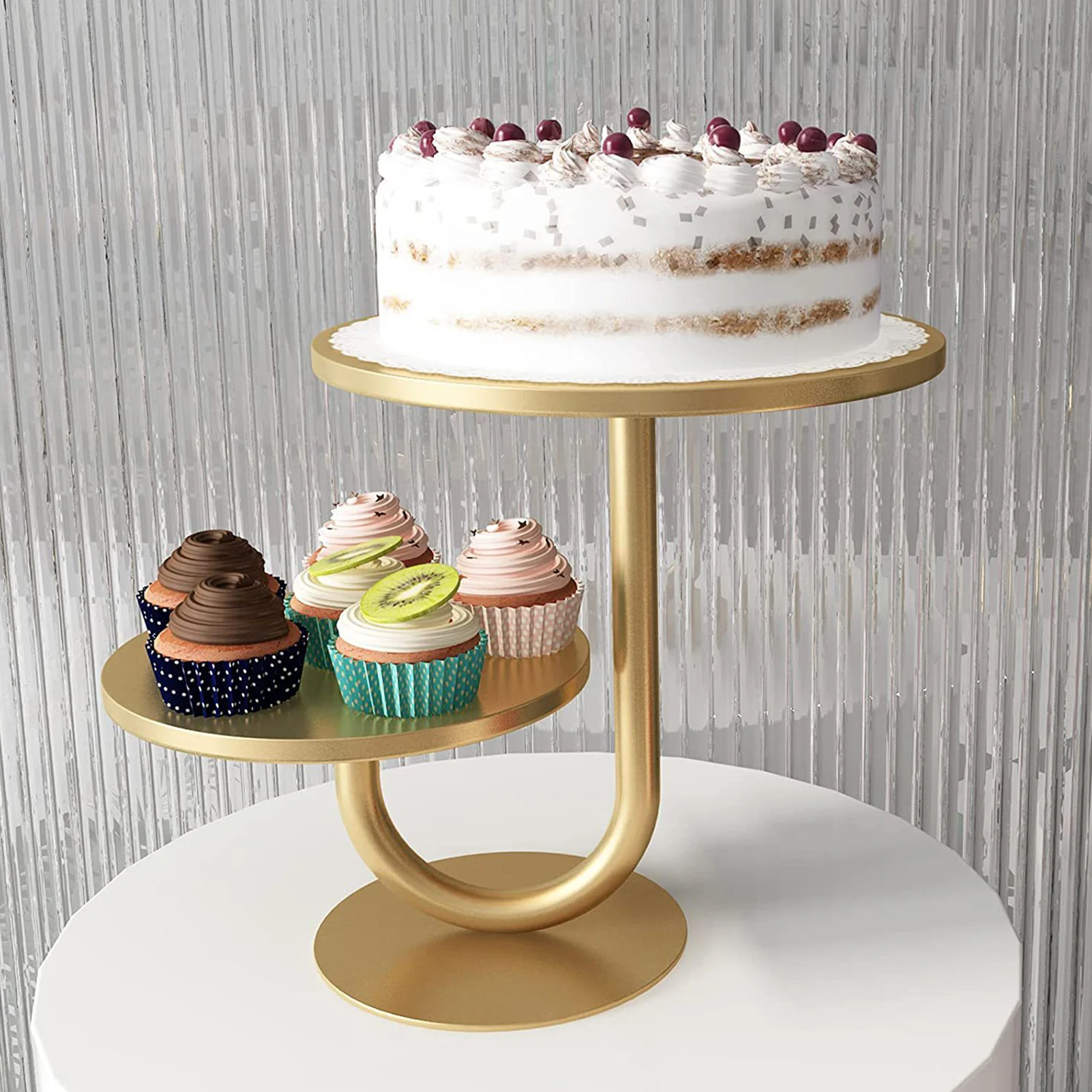 2 Tier Gold Cake Stand 10/8 Inch Round Cupcake Stand for Parties Wedding Birthday Family Party Dessert Tray Pie Plates
2 Tier Gold Cake Stand 10/8 Inch Round Cupcake Stand for Parties Wedding Birthday Family Party Dessert Tray Pie Plates