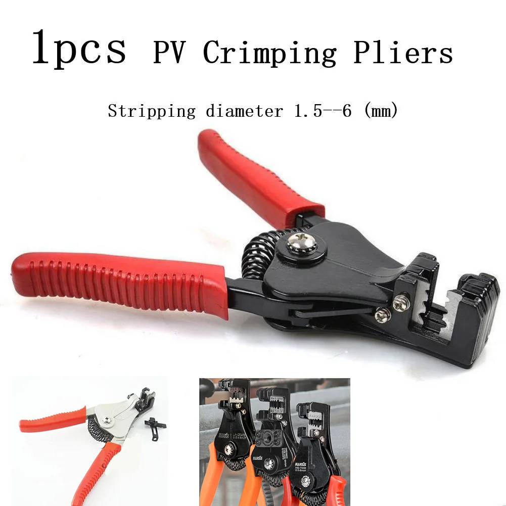 Professional Automatic Wire Cable Striper Cutter Crimper Pliers Terminal Tool Solar Energy Special Wire Stripper For DC Wire
Professional Automatic Wire Cable Striper Cutter Crimper Pliers Terminal Tool Solar Energy Special Wire Stripper For DC Wire