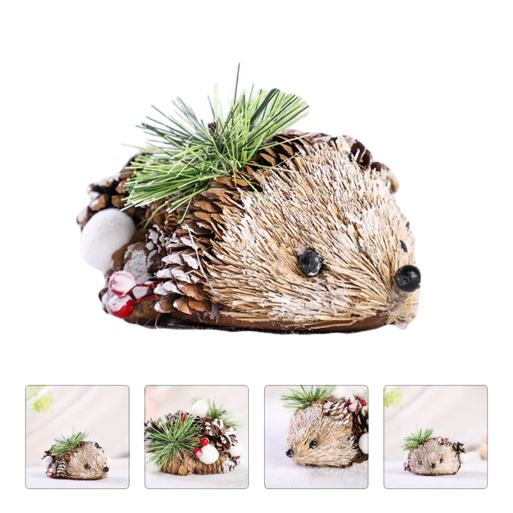 

1Pc Decorative Straw Artware Lovely Hedgehog Adornment (Assorted Color)