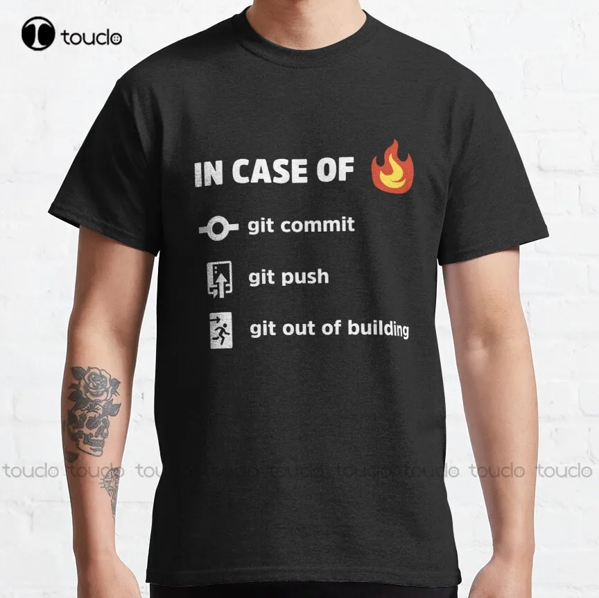 Use Git In Case Of Fire V2 - Funny Programming Jokes - Dark Color Classic T-Shirt Black T Shirt Custom Aldult Teen Unisex Xs-5Xl
Use Git In Case Of Fire V2 - Funny Programming Jokes - Dark Color Classic T-Shirt Black T Shirt Custom Aldult Teen Unisex Xs-5Xl