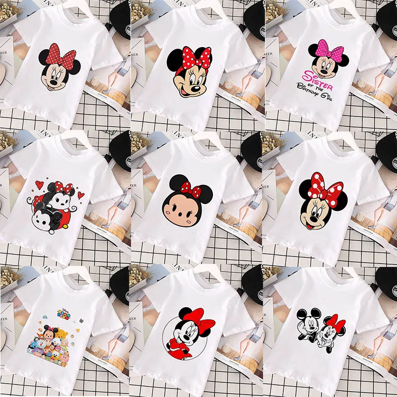 Disney New Mickey Minnie Series T-shirt For Girls Fashion White Purple Summer Boys Clothes Anime T-shirts Toddler Girl Clothes
Disney New Mickey Minnie Series T-shirt For Girls Fashion White Purple Summer Boys Clothes Anime T-shirts Toddler Girl Clothes