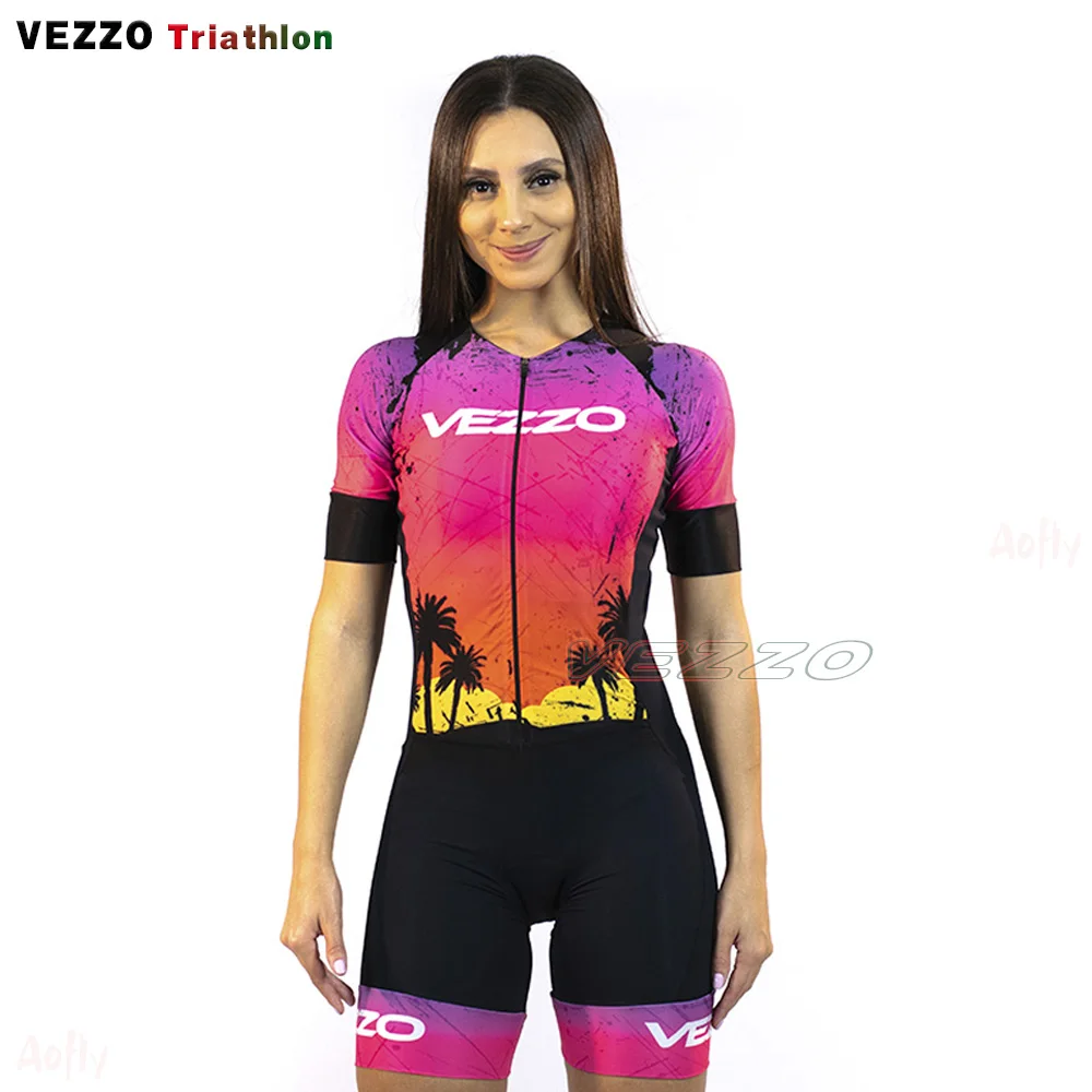 Женский костюм для триатлона VEZZO, комплект из Джерси с коротким рукавом и велосипедной одежды, 2022
Женский костюм для триатлона VEZZO, комплект из Джерси с коротким рукавом и велосипедной одежды, 2022