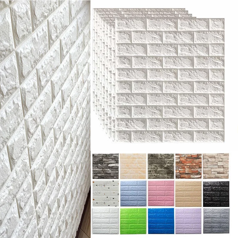 10Pcs 3D Wall Stickers Self Adhesive Foam Wallpaper Panels Home DIY Decor Living Room Bedroom House Decoration Soft Wall Sticker
10Pcs 3D Wall Stickers Self Adhesive Foam Wallpaper Panels Home DIY Decor Living Room Bedroom House Decoration Soft Wall Sticker
