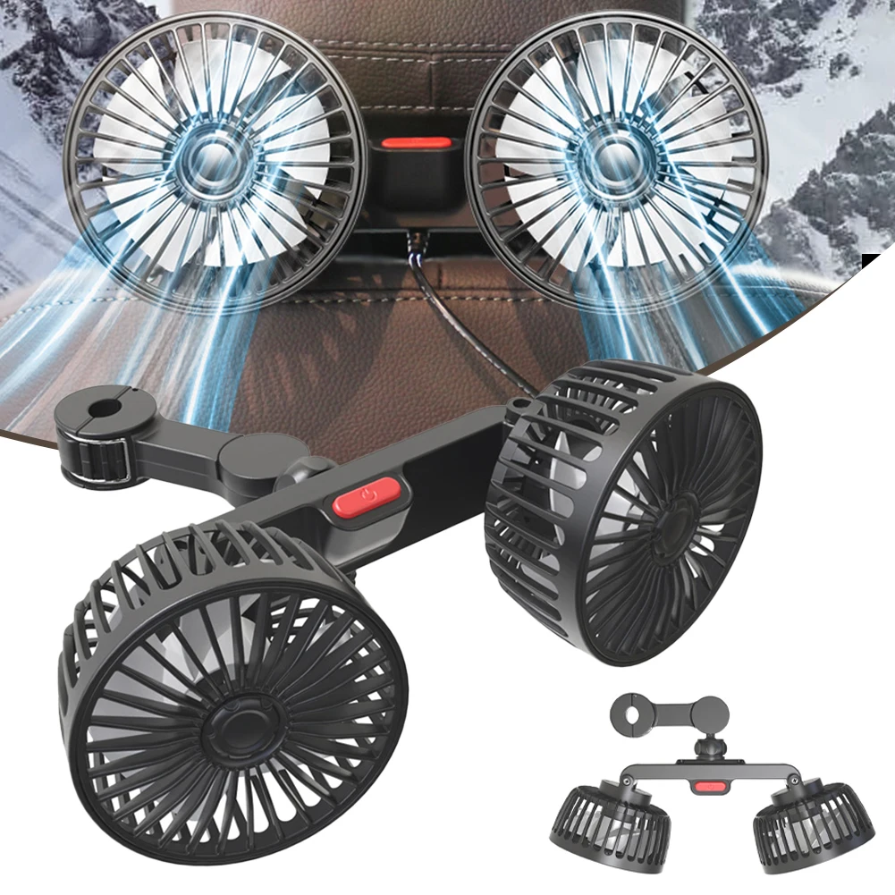 Car Seat Back Cooling Fan USB Charge Dual Head Fan 360 Degree Rotation Auto Headrest Ventilation Fan Neck Cooler Car Interior
Car Seat Back Cooling Fan USB Charge Dual Head Fan 360 Degree Rotation Auto Headrest Ventilation Fan Neck Cooler Car Interior
