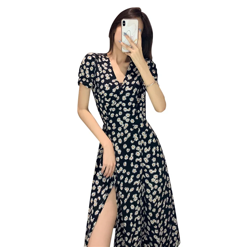 Customize Women Summer Fashion Dresses Woman Large Size 3XS-10XL Daisy Floral Print Sexy V Neck Mid-calf Long Dress
Customize Women Summer Fashion Dresses Woman Large Size 3XS-10XL Daisy Floral Print Sexy V Neck Mid-calf Long Dress