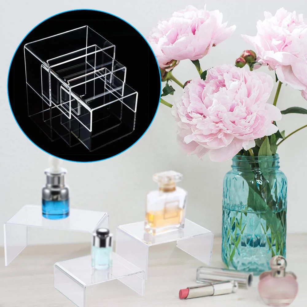 3 Pcs Square Acrylic Clear Display Stands Jewelry Makeup Paoduct Showcase Holder Trapezoidal Cake Display Stand Home Decor
3 Pcs Square Acrylic Clear Display Stands Jewelry Makeup Paoduct Showcase Holder Trapezoidal Cake Display Stand Home Decor