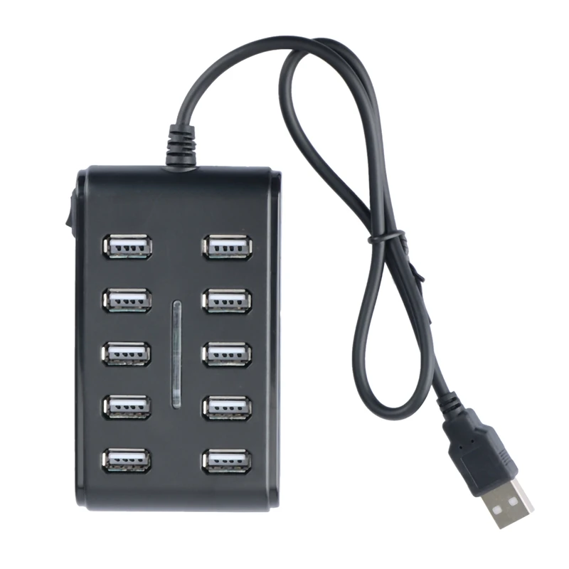 USB-концентратор 2,0, 10 портов, высокоскоростной Разветвитель USB 2,0 для ПК и ноутбуков
USB-концентратор 2,0, 10 портов, высокоскоростной Разветвитель USB 2,0 для ПК и ноутбуков